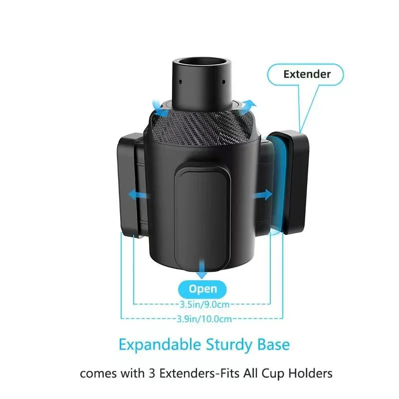 Universal iPad & Tablet Car / Truck Drink Cup Holder Mount - Black - Image 5