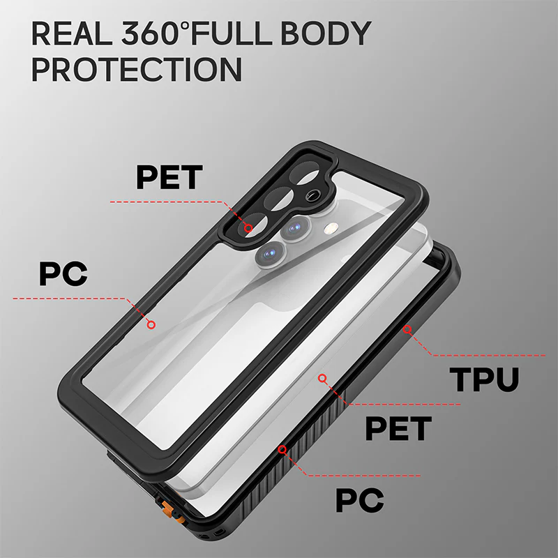 Waterproof & Dustproof Samsung Galaxy S25 Plus Case Built-in Screen Guard - Image 6