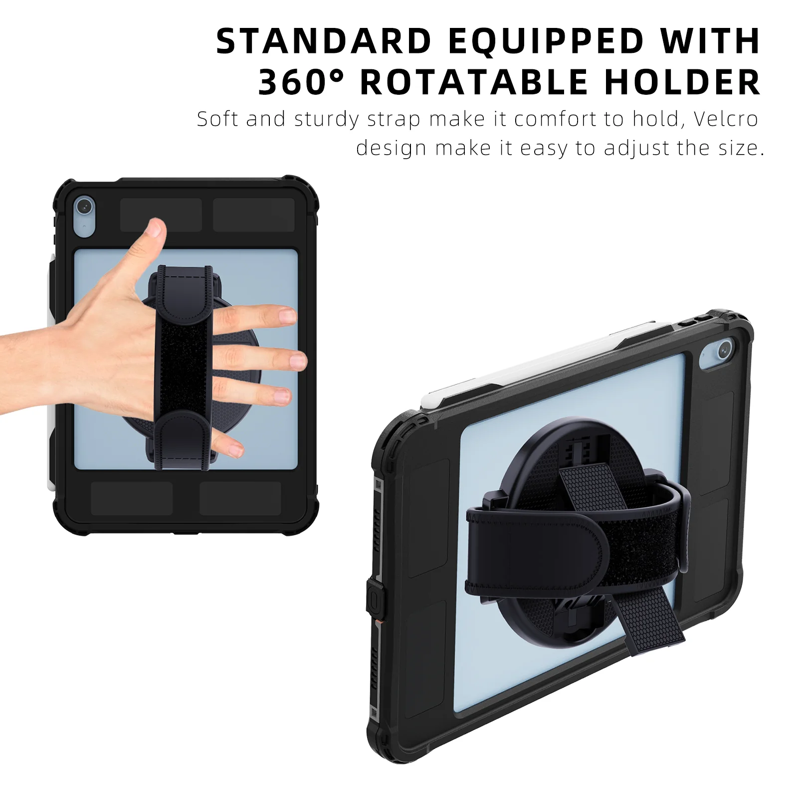 Rugged & Waterproof Protective Case iPad 10th / 11th Gen 10.9 inch - Black - Image 10