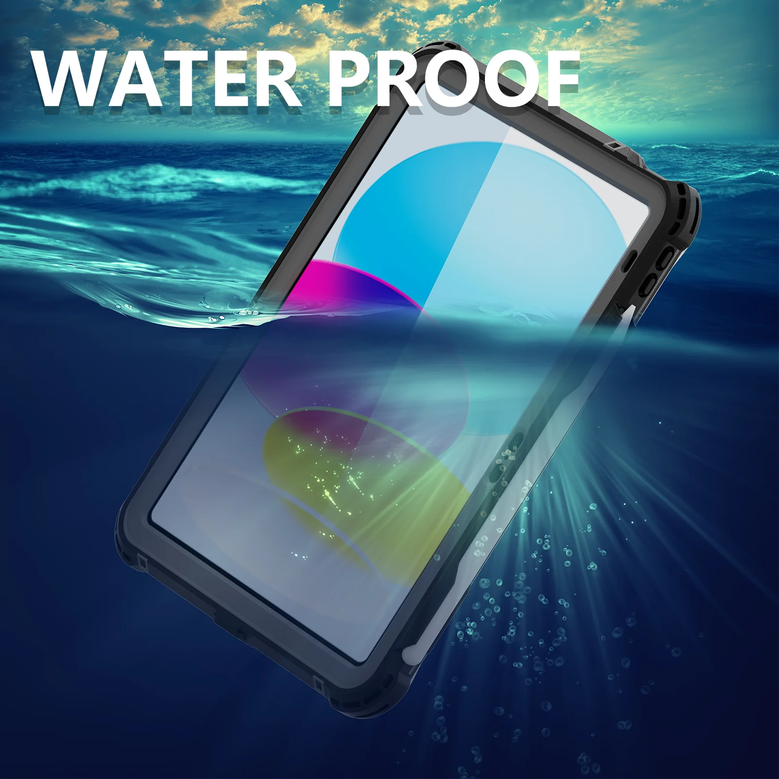 Rugged & Waterproof Protective Case iPad 10th / 11th Gen 10.9 inch - Black - Image 20