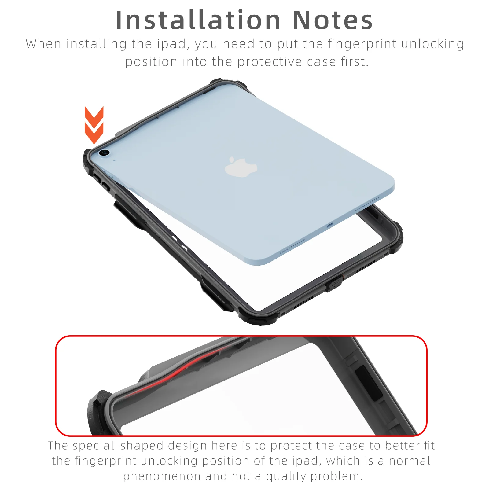 Rugged & Waterproof Protective Case iPad 10th / 11th Gen 10.9 inch - Black - Image 6