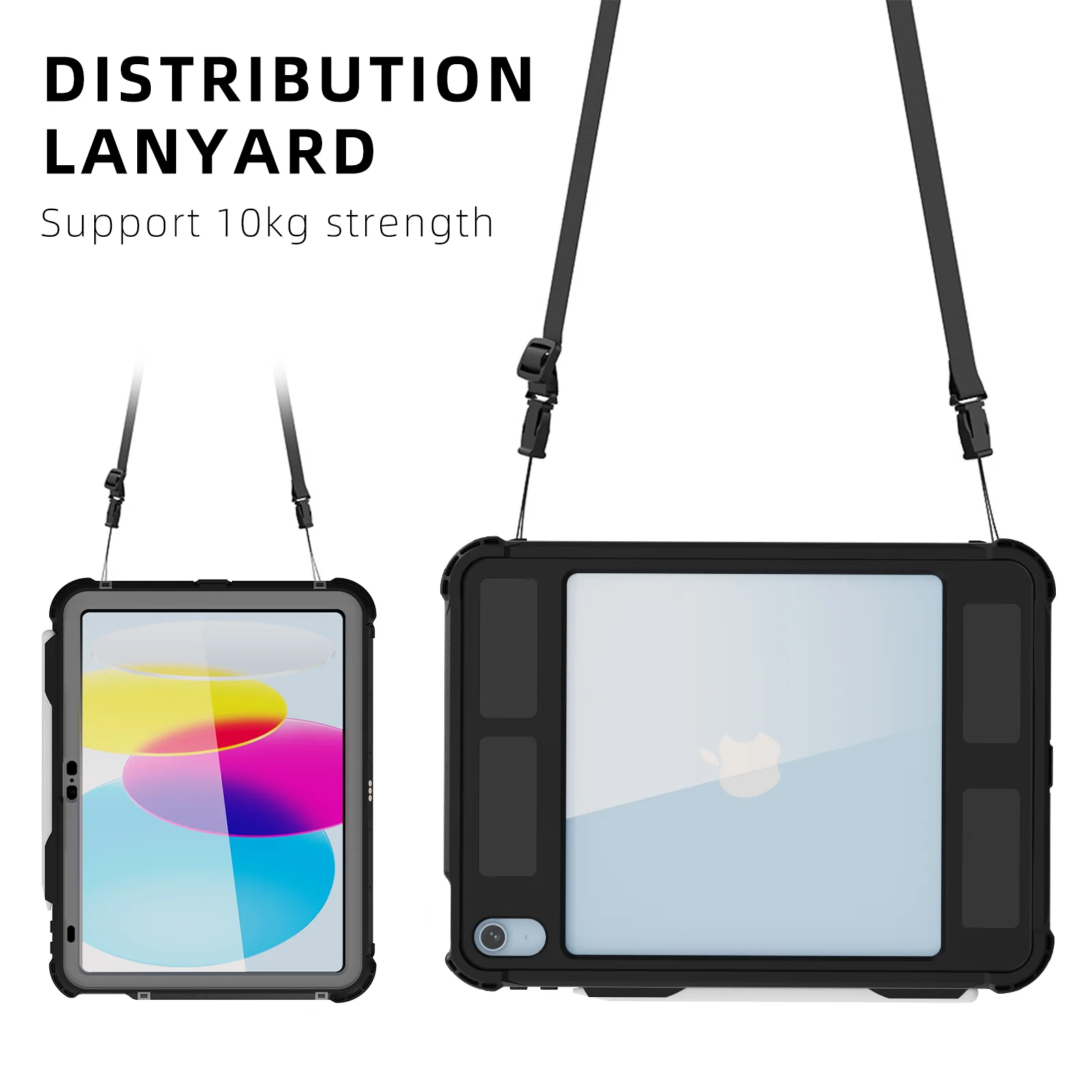 Rugged & Waterproof Protective Case iPad 10th / 11th Gen 10.9 inch - Black - Image 7