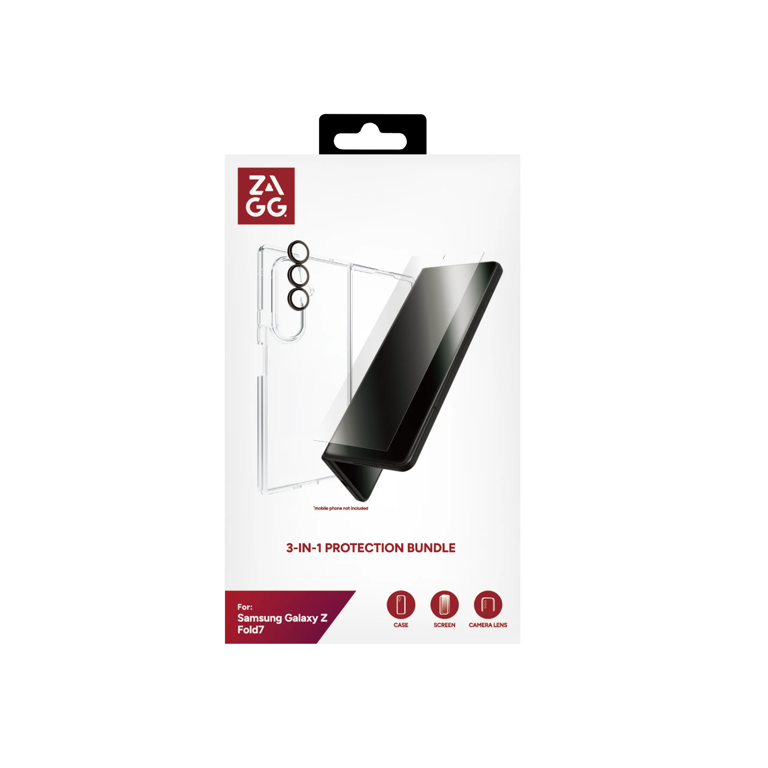 Zagg Fold 7 Protection bundle 3 in 1  - Case / Lens / Screen guard - Image 2