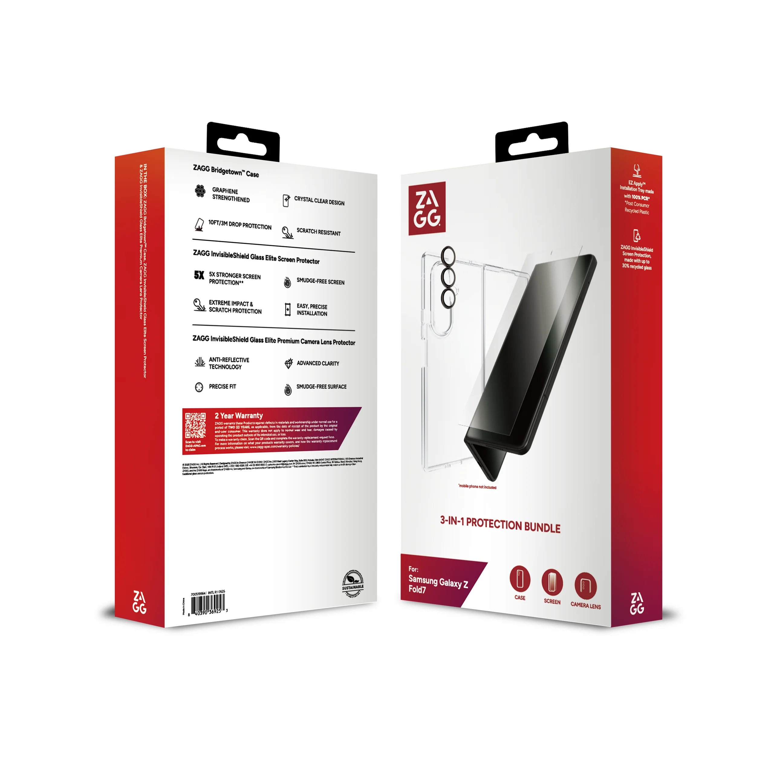 Zagg Fold 7 Protection bundle 3 in 1  - Case / Lens / Screen guard - Image 3