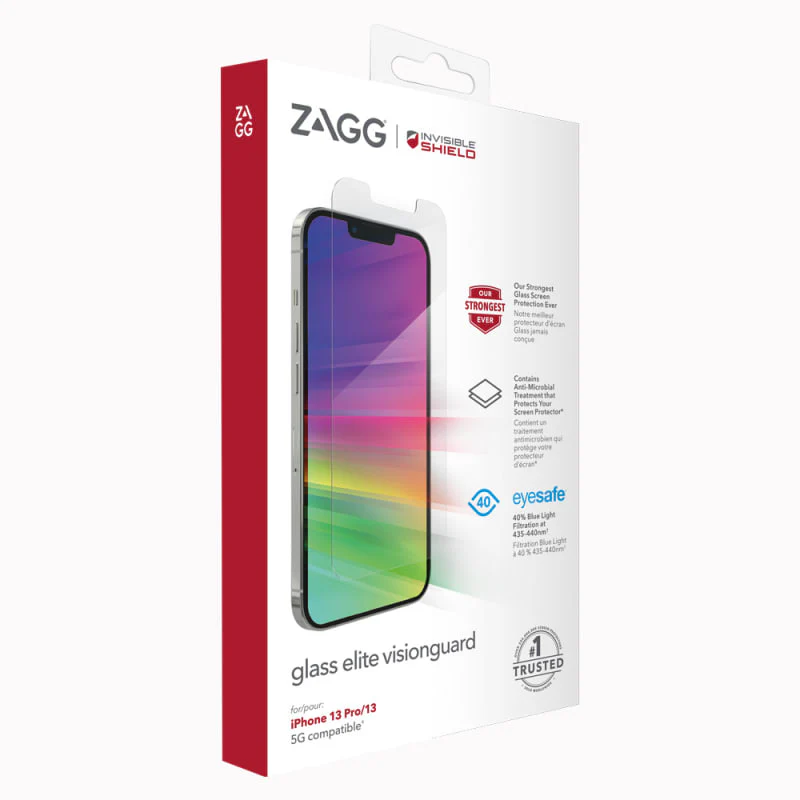Zagg Invisible Shield Elite VisionGuard Glass Screen Protector iPhone 16e / 14 / 13 / 13 Pro 6.1 - Image 6