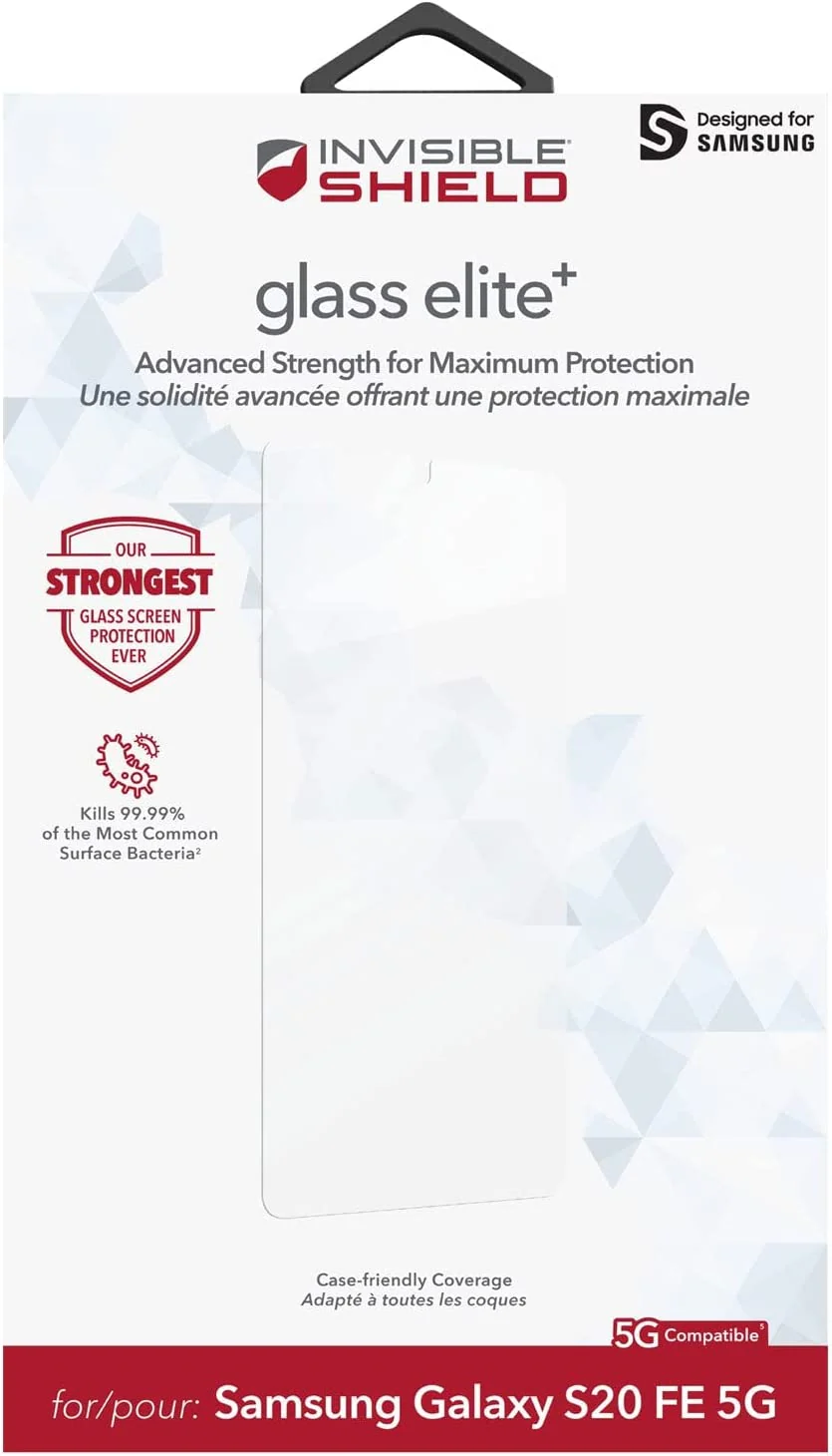 Zagg InvisibleShield Glass Elite+ Screen Protection S20 FE 6.5 inch - Image 3