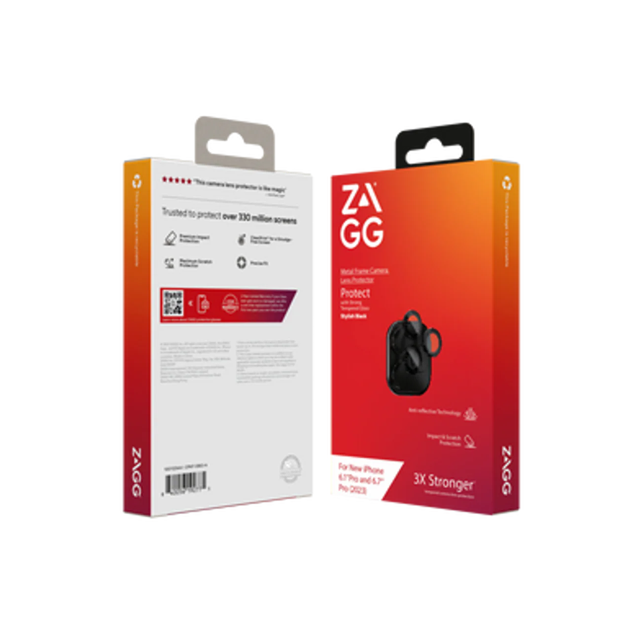 Zagg Premium iPhone Camera Lens Protector iPhone 15 Pro and 15 Pro Max - Black - Image 3