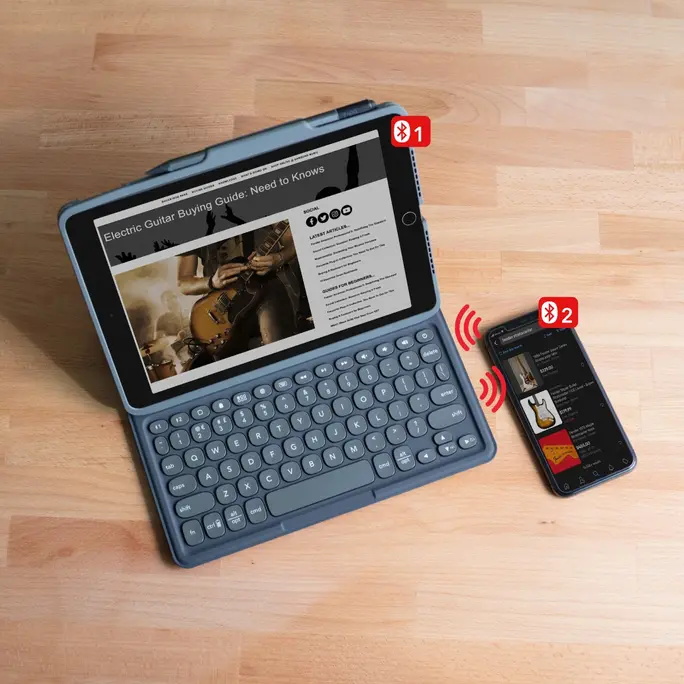 ZAGG ProKeys Detachable Case & Wless Keyboard Trackpad iPad Air 13 & Pro 12.9 3rd - 6th Gen- Black - Image 10