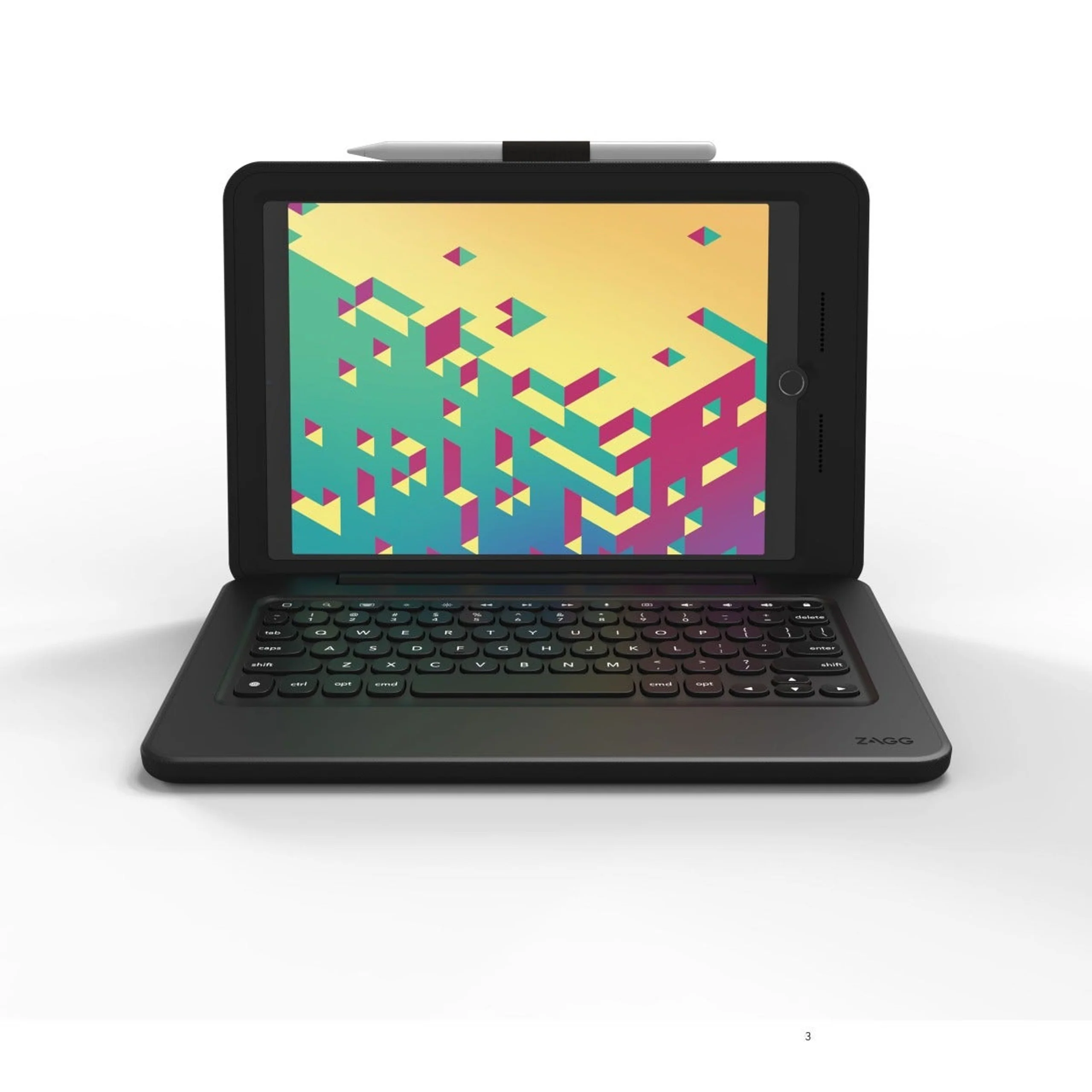 ZAGG Rugged Pro Connect Detachable Case & Keyboard for iPad 7th 8th 9th 10.2 - Black - Image 5