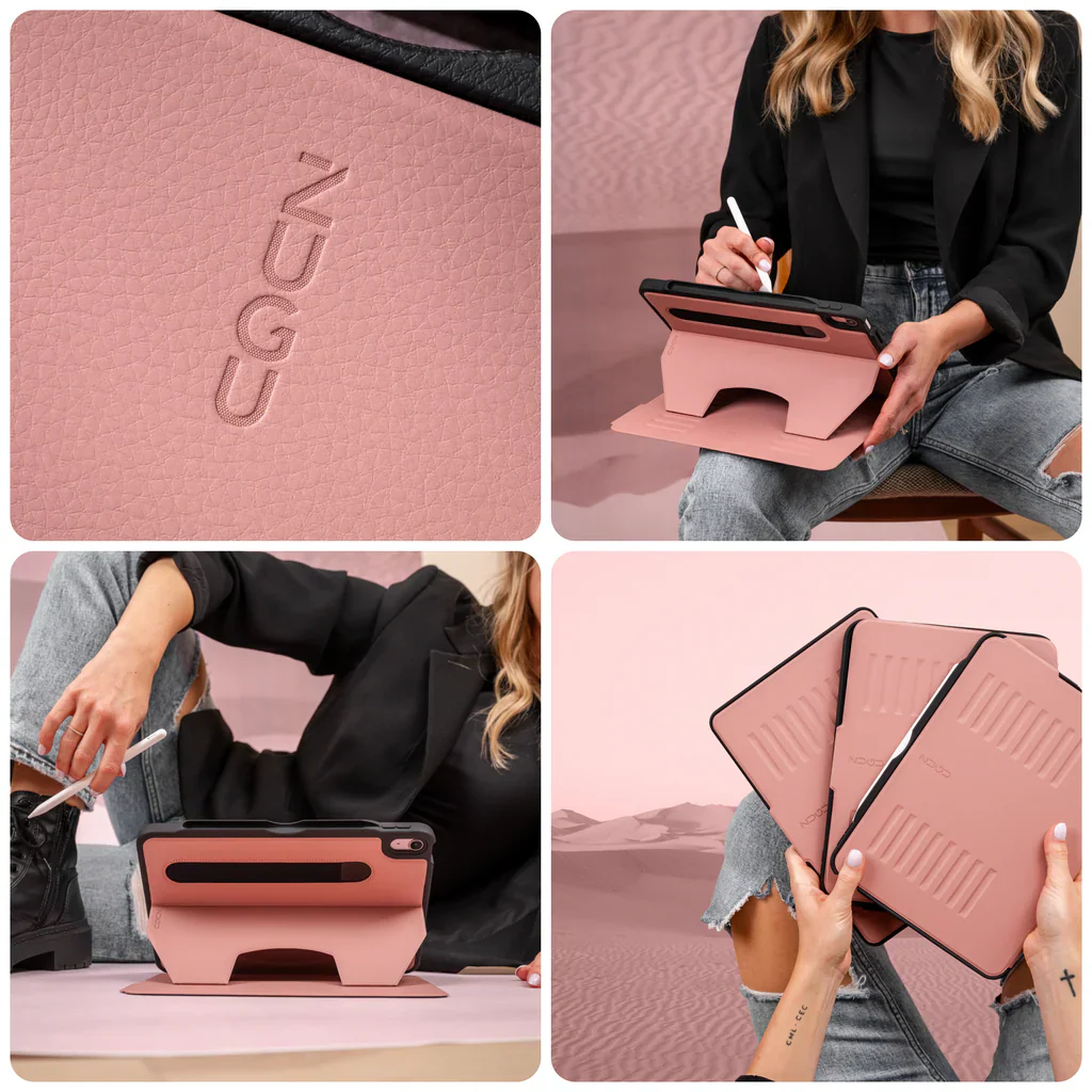 Zugu Case for iPad Air 11" M2 / M3 / M4 & Air 4th/5th - Dessert Rose - Image 5