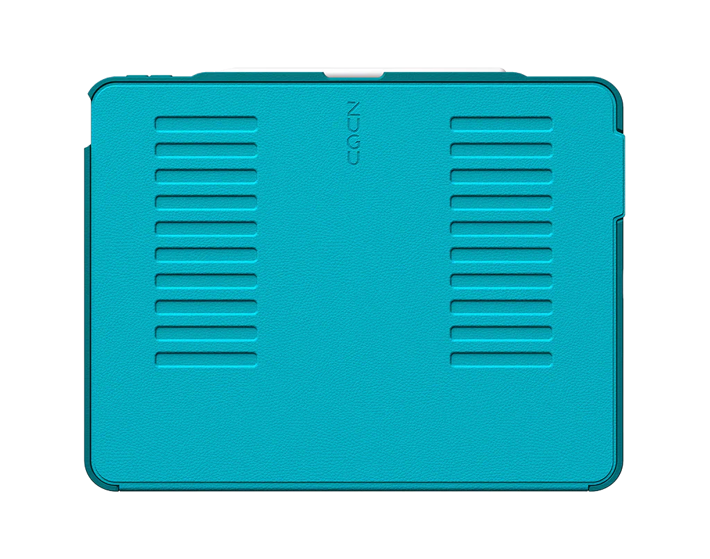 Zugu Case for iPad Air 13 M2 / M3 / M4 & Pro 12.9 3rd 4th Gen - Aqua Teal - Image 4