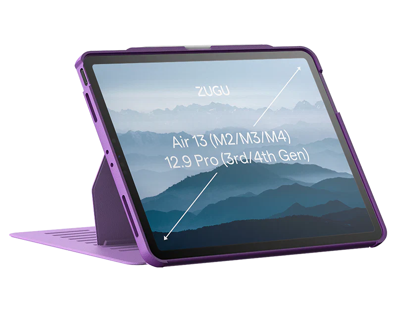 Zugu Case for iPad Air 13 M2 / M3 / M4 & Pro 12.9 3rd 4th Gen - Nova Purple - Image 4