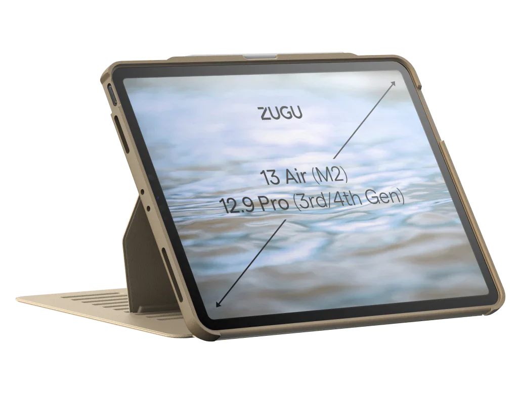 Zugu Case for iPad Air 13 M2 / M3 / M4 & Pro 12.9 3rd 4th Gen - Sand - Image 4