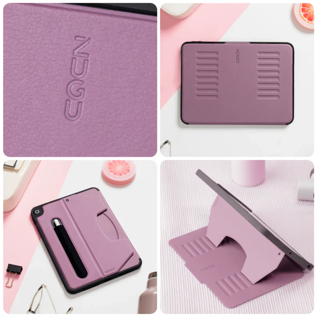 Zugu iPad Folio Case Magnetic Stand iPad 7th / 8th / 9th Gen 10.2 inch - Purple - Image 4