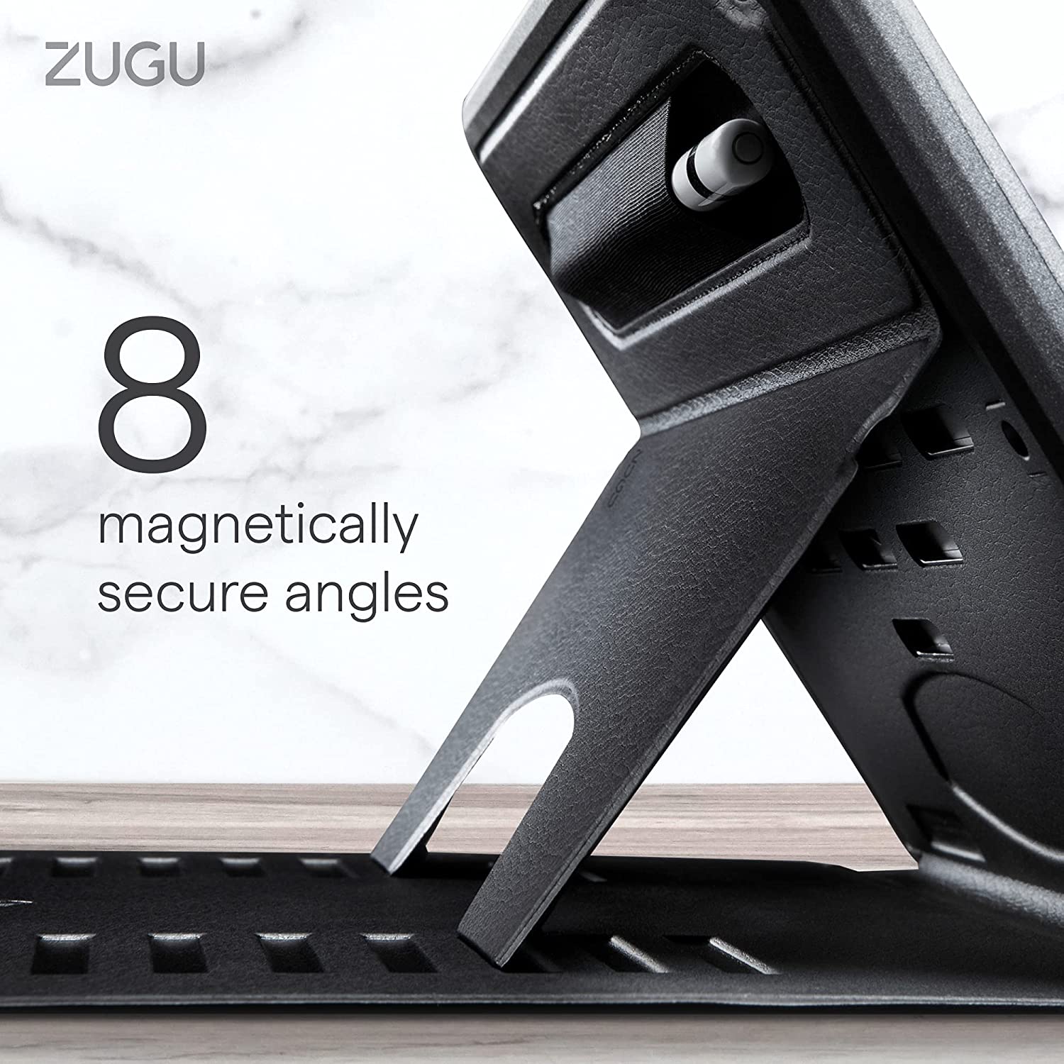 Zugu iPad Folio Case Magnetic Stand iPad 7th / 8th / 9th Gen 10.2 inch - Red - Image 8
