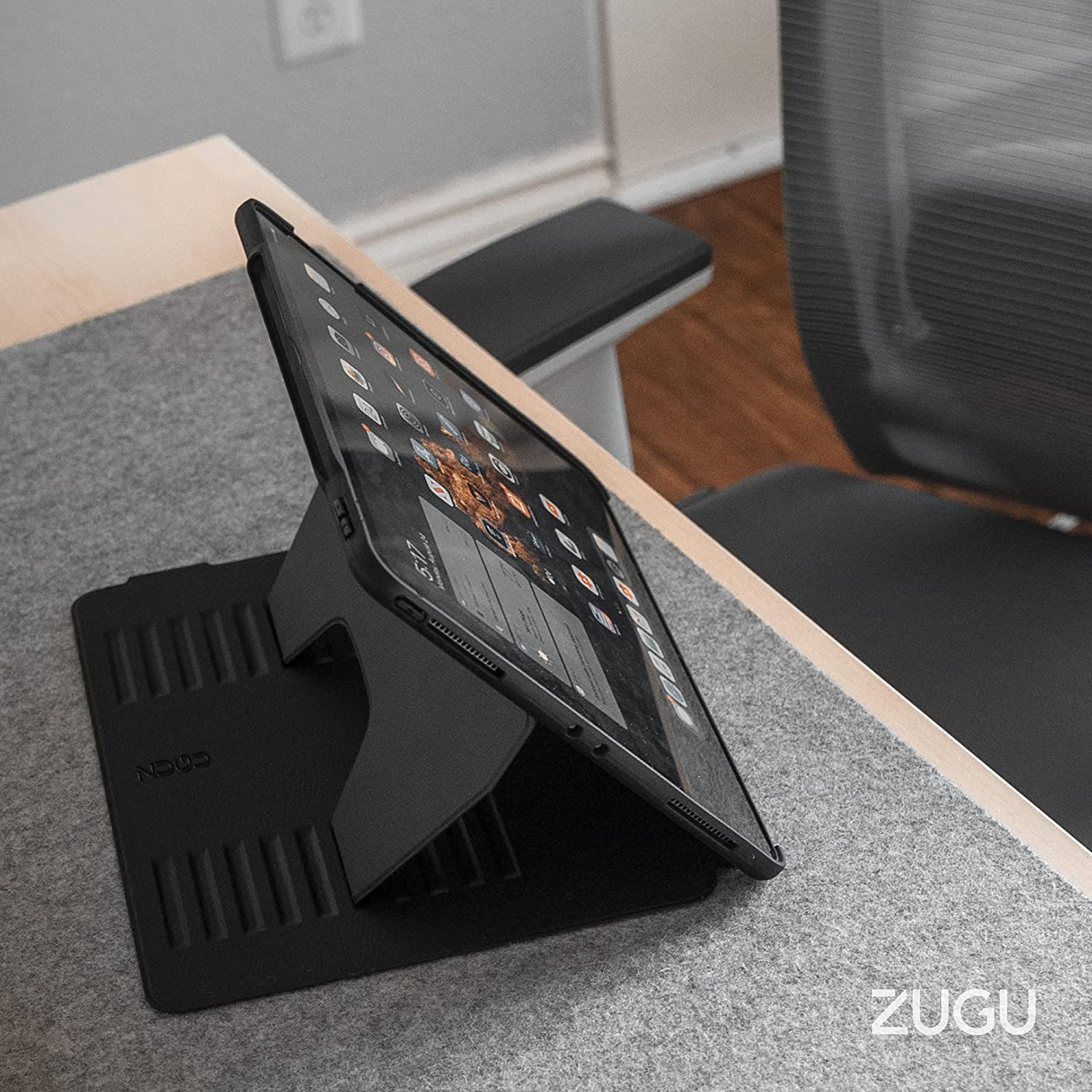 Zugu iPad Folio Case Magnetic Stand iPad 7th / 8th / 9th Gen 10.2 inch - Slate Blue - Image 7