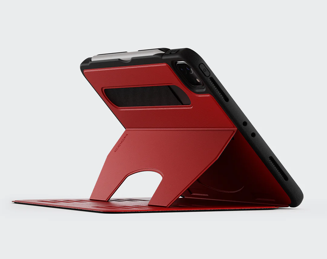 Zugu iPad Folio Case Magnetic Stand iPad Pro 11 inch 4th 3rd 2nd 1st Gen - Cherry Red - Image 4