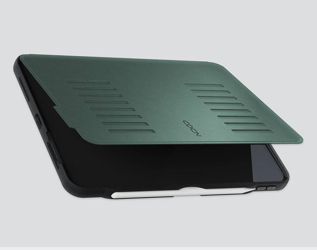 Zugu iPad Folio Case Magnetic Stand iPad Pro 11 inch 4th 3rd 2nd 1st Gen - Pine Green - Image 2