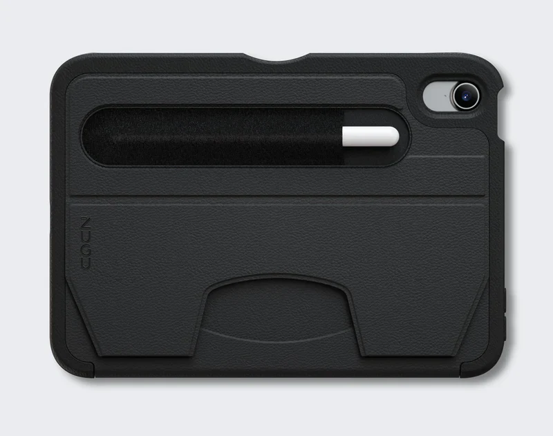 Zugu Rugged Folio Case iPad Mini 6/7 /A17 Pro Gen with Magnetic Stand - Black - Image 10