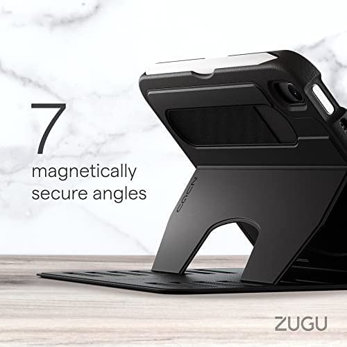 Zugu Rugged Folio Case iPad Mini 6/7 /A17 Pro Gen with Magnetic Stand - Black - Image 6