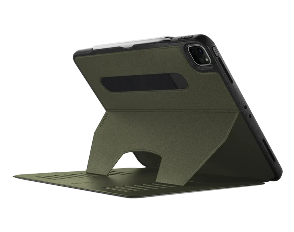 Zugu Magnetic Rugged Folio Case iPad Pro 12.9 in 6th & 5th Gen - Olive Green - Image 5